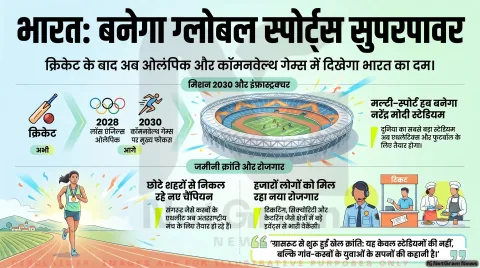 📰 क्रिकेट की राजधानी से ओलंपिक सपनों तक: भारत बन रहा है मल्टी-स्पोर्ट पावरहाउस