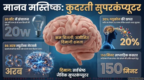 150 मिनट की कसरत और 7 असरदार जड़ी-बूटियां; जानिए याददाश्त तेज करने के नियम: Human Brain & Memory Guide 2026