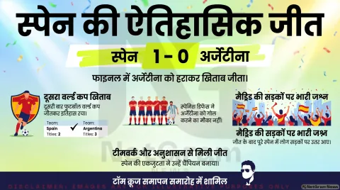 स्पेन बना फीफा वर्ल्ड कप 2026 का चैंपियन, फाइनल में अर्जेंटीना को 1-0 से हराया