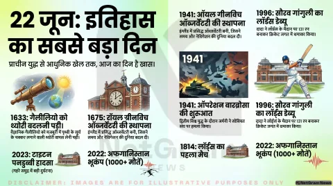 22 जून का इतिहास – World Wars, Science, Sports & Major Events | On This Day Summary