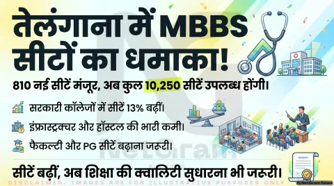 तेलंगाना में बढ़ीं MBBS सीटें, लेकिन मेडिकल शिक्षा की गुणवत्ता और सुविधाओं को लेकर उठे सवाल