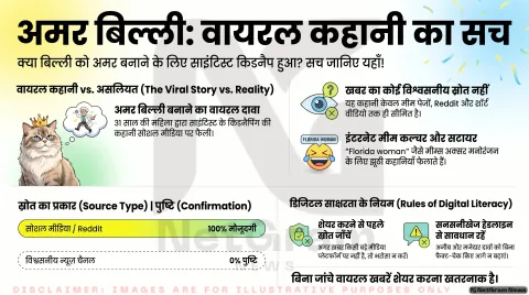वायरल “इम्मोर्टल कैट” कहानी — सच्चाई, अफवाह और इंटरनेट कल्चर का मिश्रण
