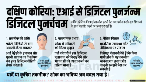 दक्षिण कोरिया में एआई से दिवंगत प्रियजनों के डिजिटल वीडियो, तकनीक ने शोक और भावनाओं पर नई बहस छेड़ी