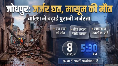 Jodhpur Roof Collapse Alert 2026: नागोरी सिलावटों का बास हादसे के बाद जर्जर भवनों पर नगर निगम की सख्ती; तुरंत पढ़ें नई गाइडलाइन