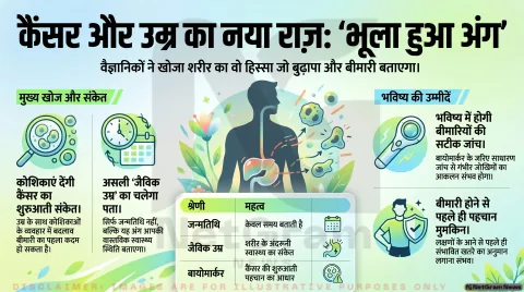 ‘भूला हुआ अंग’ खोल सकता है उम्र और कैंसर के जोखिम के नए राज, वैज्ञानिकों की खोज ने बढ़ाई उम्मीदें