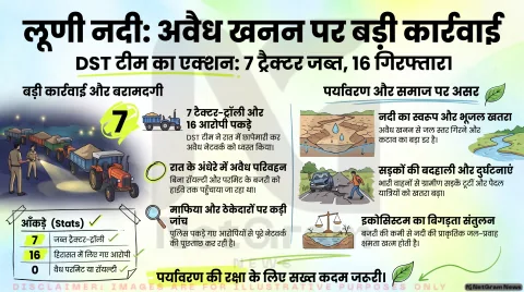 अगर आप भी रहते हैं लूणी नदी या आसपास के गांवों में, तो तुरंत पढ़ें अवैध बजरी माफिया पर जोधपुर पुलिस के कड़े एक्शन की रिपोर्ट
