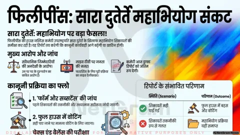 फिलीपींस में सियासी हलचल: उपराष्ट्रपति सारा दुतेर्ते पर महाभियोग रिपोर्ट को अंतिम रूप देने की तैयारी