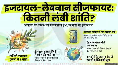 इजरायल-लेबनान युद्धविराम पर सहमति, लेकिन सीमा पर हमले जारी; पश्चिम एशिया में शांति की राह अभी भी कठिन