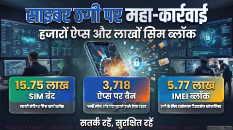 3,718 फर्जी ऐप्स और 15 लाख से ज्यादा सिम ब्लॉक; तुरंत पढ़ें पूरी रिपोर्ट : Cyber Crime Strike Alert