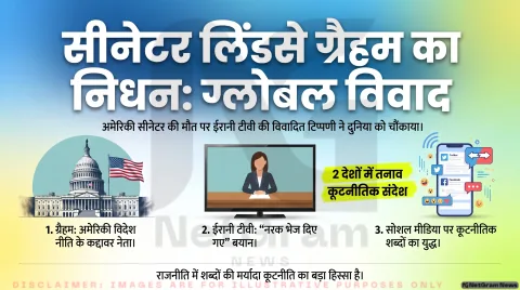 अमेरिकी सीनेटर लिंडसे ग्रैहम की अचानक मौत और ईरानी टीवी की विवादित प्रतिक्रिया