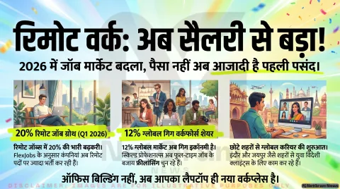 2026 में नौकरी चुनते समय सैलरी नहीं, रिमोट वर्क बना लोगों की पहली पसंद