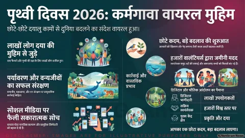 पृथ्वी दिवस 2026: ‘कर्मगावा’ का संदेश हुआ वायरल, दया और पर्यावरण बचाने की मुहिम से जुड़ रहे लाखों लोग
