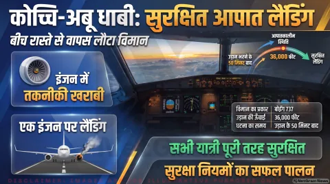 बीच रास्ते से वापस कोच्चि लौटी अबू धाबी फ्लाइट तुरंत पढ़ें इंजन ऑयल प्रेशर पर पूरी रिपोर्ट : Air India Express Flight Alert