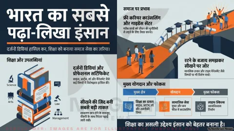 “भारत का सबसे पढ़ा–लिखा इंसान”: दर्जनों डिग्रियां हासिल कर युवाओं के लिए बने उम्मीद की मिसाल