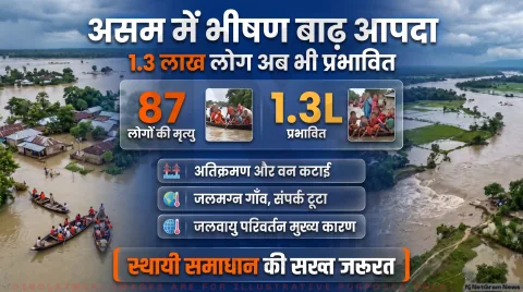अगर आप भी बाढ़ प्रभावित इलाकों की रिपोर्ट ट्रैक कर रहे हैं, तो थोड़ा ठहरिए! तुरंत जानें ब्रह्मपुत्र और बराक घाटी का हाल