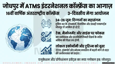 जोधपुर में शुरू हुई ATMS की अंतरराष्ट्रीय कॉन्फ्रेंस, तीन दिन तक जुटेंगे रिसर्चर और इंडस्ट्री विशेषज्ञ