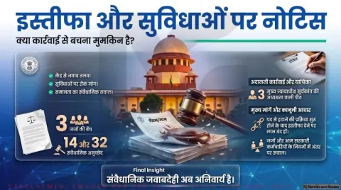 पद से हटाए जाने की कार्रवाई के बीच इस्तीफा देने वाले जजों की सुविधाओं पर केंद्र से जवाब तलब : Supreme Court Notice Alert