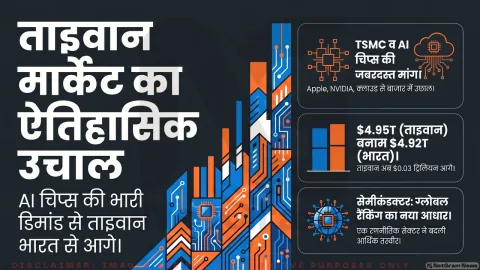 TSMC के दम पर ताइवान का बाजार भारत से आगे निकला, AI चिप्स की मांग से मिली बड़ी बढ़त