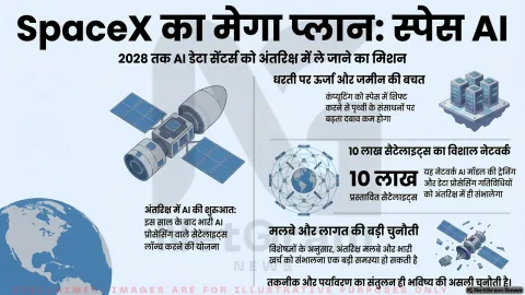 अंतरिक्ष में AI डेटा सेंटर बनाने की चर्चा तेज, SpaceX के संकेतों ने बढ़ाई संभावनाएं