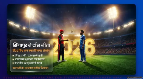 सिंगापुर 112/2 (11.5 ओवर); सुरेन्द्रन चंद्रमोहन 75 पर नाबाद : Singapore vs Maldives T20 Score Tracker
