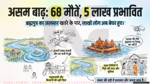 अगर आप भी बाढ़ प्रभावित इलाकों या असम के सफर पर हैं, तो सावधान! नदियों के जलस्तर और संपर्क मार्गों का ताजा हाल