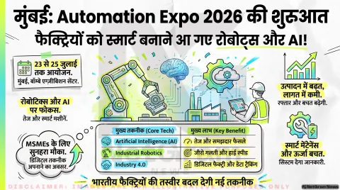 Mumbai Tech Alert: मुंबई में 23 से 25 जुलाई तक 'Automation Expo 2026', MSME और उद्योगपति विजिट करने से पहले तुरंत पढ़ें यह रिपोर्ट