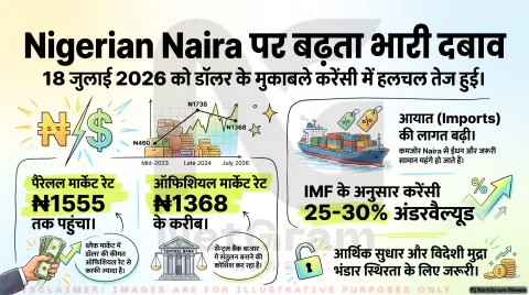 ऑफिशियल और ब्लैक मार्केट रेट में भारी अंतर! जानिए क्यों अचानक दबाव में आई नाइजीरिया की करेंसी 'नायरा'?