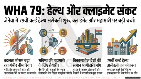 जेनेवा में 79वीं वर्ल्ड हेल्थ असेंबली में जलवायु और स्वास्थ्य पर जोर, महामारी तैयारी पर भी चर्चा
