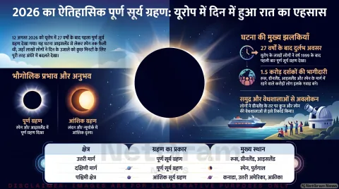 Europe Solar Eclipse 2026 Alert: 27 साल बाद पूर्ण सूर्य ग्रहण; तुरंत पढ़ें स्पेन और आइसलैंड से आई तस्वीरें