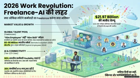 2026 की Work Revolution: क्या Remote Jobs खत्म हो रही हैं या Freelance-AI Economy बना रही है काम का नया भविष्य?