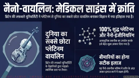 दुनिया का सबसे छोटा वायलिन तैयार, प्लैटिनम से बनी माइक्रोस्कोपिक संरचना ने वैज्ञानिकों को किया हैरान