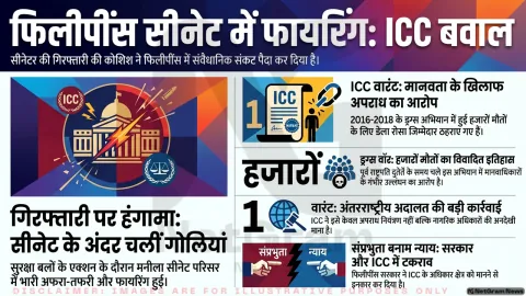 फिलीपींस सीनेट में गोलीबारी से मचा हड़कंप, ICC वारंट के बीच घिरे पूर्व पुलिस प्रमुख रोनाल्ड डेला रोसा
