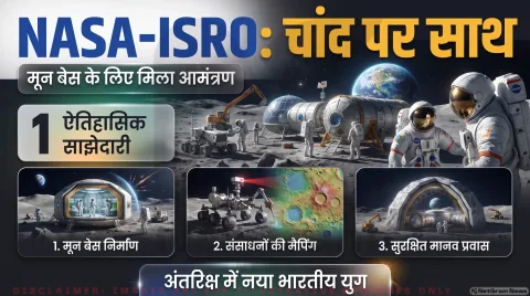 नासा ने इसरो को भेजा न्योता; तुरंत पढ़ें चांद पर बेस बनाने की पूरी प्लानिंग : NASA-ISRO Moon Base Alert