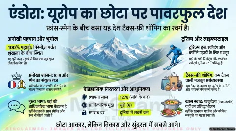 एंडोरा देश का संपूर्ण परिचय: इतिहास, भूगोल, संस्कृति और अर्थव्यवस्था