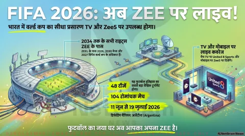 भारत में FIFA World Cup 2026 के प्रसारण अधिकार ZEEL के पास, TV और Zee5 पर मिलेगा लाइव कवरेज