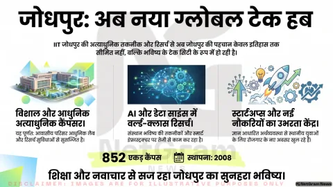 IIT जोधपुर बना नवाचार का केंद्र, तकनीकी पहचान के साथ बदल रही है शहर की तस्वीर