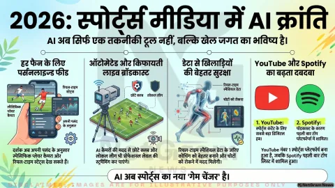 स्पोर्ट्स से स्ट्रीमिंग तक: 2026 में AI कैसे बदल रहा है फैन एक्सपीरियंस और मीडिया का बिज़नेस मॉडल