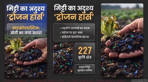 Soil Pollution Alert: खेतों की मिट्टी में 'ट्रोजन हॉर्स' बना माइक्रोप्लास्टिक; यूरोपीय संघ के 5 साल के शोध में बड़ा खुलासा: Soil Pollution Alert