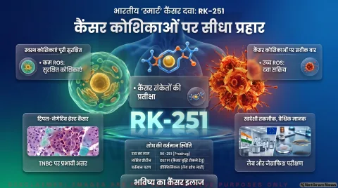 Cancer Research Alert: भारतीय वैज्ञानिकों ने विकसित की स्मार्ट दवा RK-251; तुरंत पढ़ें Journal of Medicinal Chemistry की रिपोर्ट