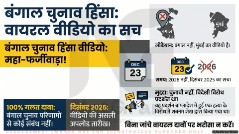 पश्चिम बंगाल चुनाव हिंसा से जोड़कर वायरल हुआ वीडियो निकला पुराना, फैक्ट चेक में सामने आई सच्चाई