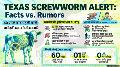 60 साल बाद टेक्सास में Flesh-Eating Screwworm की वापसी, क्या इंसानों के लिए भी खतरा? जानिए सच और अफवाहों की हकीकत