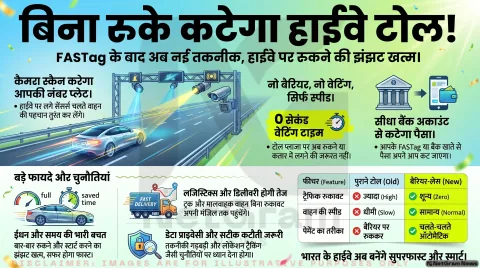 भारत में शुरू हुई बैरियर-लेस टोलिंग: अब बिना रुके कटेगा टोल, हाईवे सफर होगा और तेज