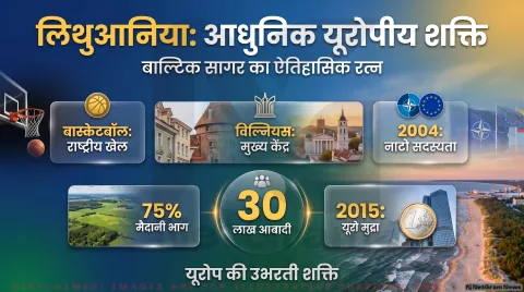 क्या आप जानते हैं बाल्टिक देश लिथुआनिया के बारे में? प्रतियोगी परीक्षाओं और सामान्य ज्ञान के लिए तुरंत पढ़ें यह पूरी रिपोर्ट