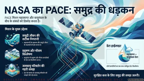 NASA का PACE सैटेलाइट पढ़ रहा है समुद्र की “धड़कन”, जलवायु परिवर्तन को समझने में मिलेगी नई ताकत