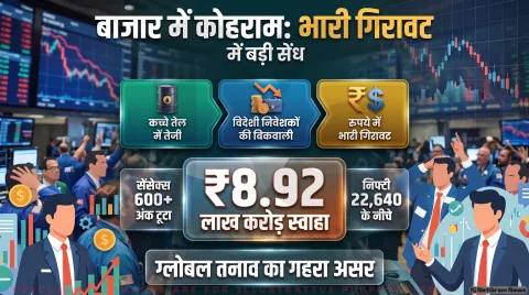 सेंसेक्स में 673 अंकों का गोता, निफ्टी 22,650 के नीचे; जानिए 5 बड़े डाउनसाइड रिस्क : Stock Market Crash Alert 29 September 2026