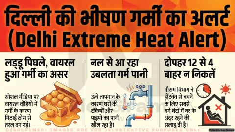 दिल्ली की गर्मी पर वायरल वीडियो, डिब्बे में रखे लड्डू पिघलकर बने हलवे जैसे मिश्रण