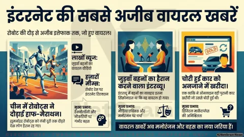 रोबोटों की दौड़ से लेकर सिंक्रोनाइज़ इंटरव्यू तक, इंटरनेट पर छाई दुनिया की सबसे अजीब वायरल खबरें