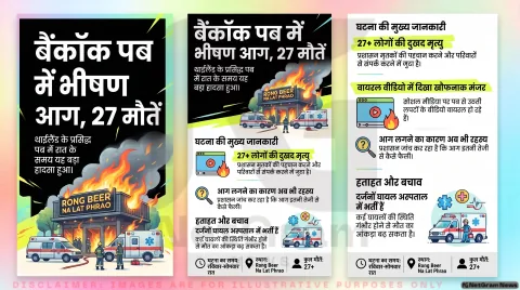 बैंकॉक के पब में भीषण आग: 27 लोगों की मौत, वायरल वीडियो ने दिखाया हादसे का भयावह मंजर