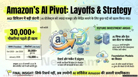 Tech Layoffs 2026 Alert: अमेज़न के AGI डिविजन में फिर हुई नौकरियां खत्म, आईटी प्रोफेशनल्स तुरंत जानें कंपनी का नया प्लान!