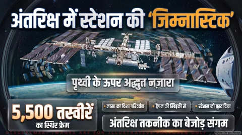 5,500 स्टिल तस्वीरों को जोड़कर दिखाया गया धरती और स्पेसक्राफ्ट का दुर्लभ दृश्य: NASA Astronaut Anil Menon Updates